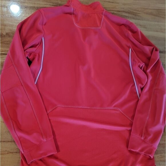 Nike quarter zip dri fit red small - Picture 2 of 4